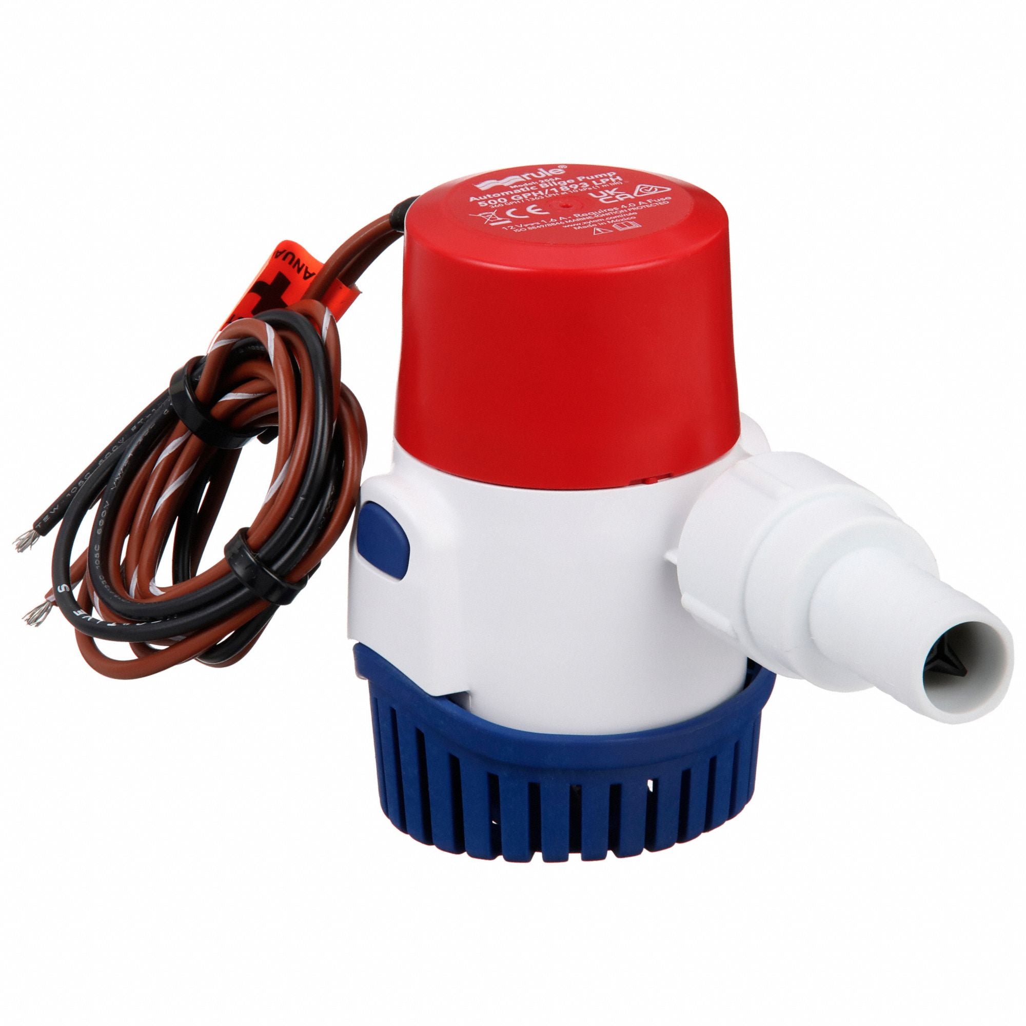 RULE 25SA Bilge Pump ABS Nylon SS 12VDC 3/4 NPS
