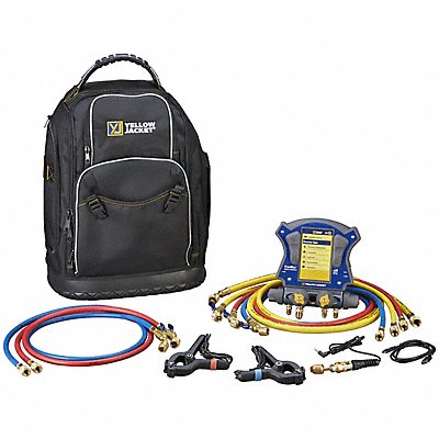 YELLOW JACKET 40885 Manifold Gauge Set Plastic LCD 740 psi