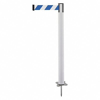 TENSABARRIER 88432STDD1XC Spike Post White Post 43 H