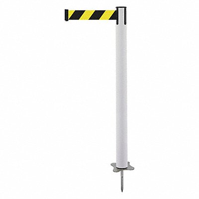 TENSABARRIER 88432MAXD4XC Spike Post White Post 43 H