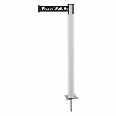 TENSABARRIER 88432MAXBCXC Spike Post White Post 43 H