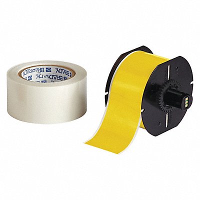 BRADY B30C2250483YLKT Label Tape Roll Yellow 2-1/4 in W