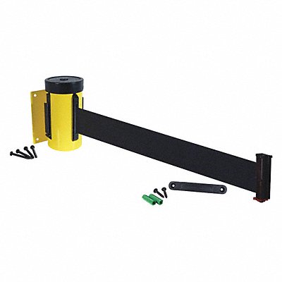 RETRACTA-BELT WM700YWBKRE Retractable Belt Barrier 10 ft Black