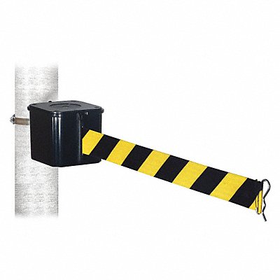 RETRACTA-BELT WH412SB25BYDHC Retractable Belt Barrier Black 25 ft.