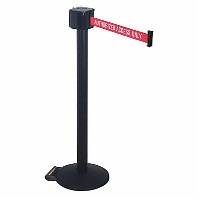 RETRACTA-BELT PM41230BAAAO Belt Barrier Aluminum 14in. Black ABS