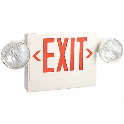 LUMAPRO 40CP82 Exit Sign w/Emergency Lights LED 5.4W
