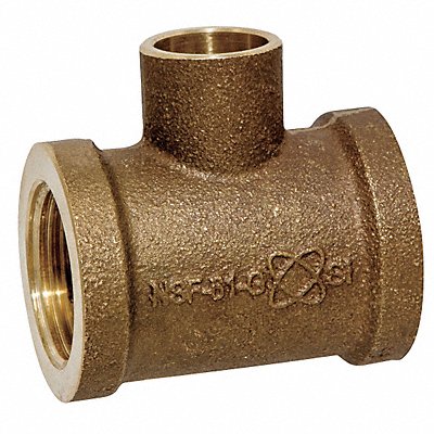 NIBCO 7103LF34 Tee LL Cast Bronze 3/4 Tube FNPTxFNPTxC