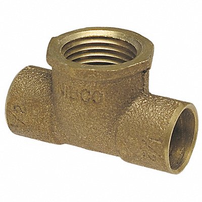 NIBCO 712BHLF12X12X34 Tee LL Cast Bronze 1/2 Tube CxCxFNPT