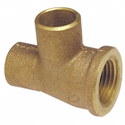 NIBCO 714RRLF1X12X1 Reducing Tee LL Cast Bronze 1 CxFNPTxC