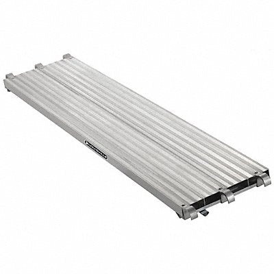 LOUISVILLE LADDER PD9207 Scaffolding Stage 2in H x 7ft L Aluminum