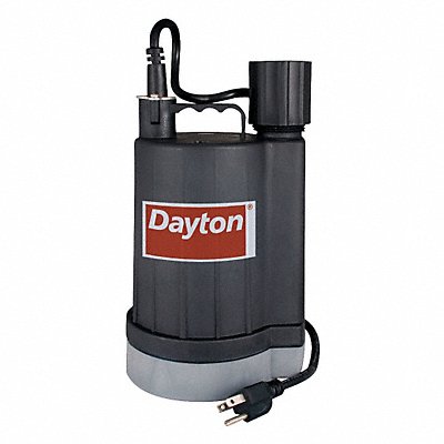 DAYTON 40GT80 Plug in Utility Pump 50ft 11.75in H 120VAC