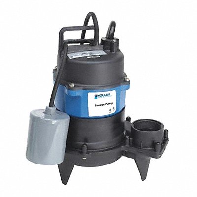 GOULDS WATER TECHNOLOGY WW0511 1/2 HP Sewage Ejector Pump 115VAC