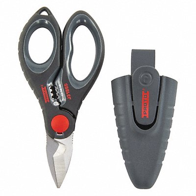 PROTO J318SS Electricians Scissors Black 6-7/64in.L