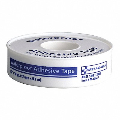 FIRST AID ONLY M686P First Aid Tape 10yd 1/2 W White
