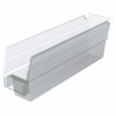 AKRO-MILS 30110SCLAR Shelf Bin Clear Indstr Grd Poly 4 in