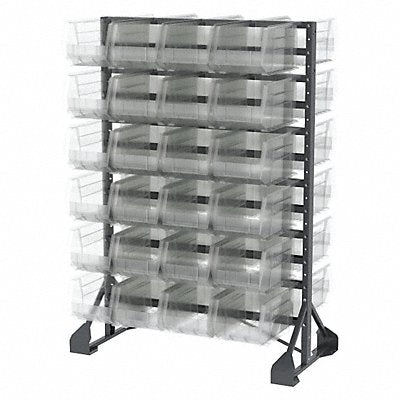 AKRO-MILS 30016240SC BinRailFlrRck 30inx54inx36in Load Capacity 41 lb