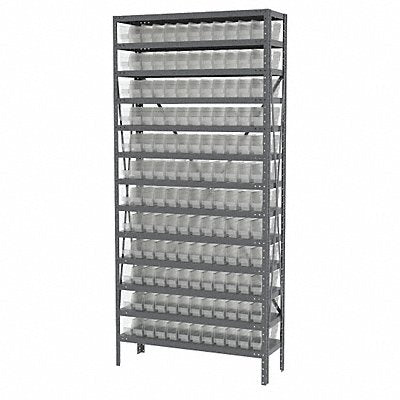 AKRO-MILS AS1279110SC Bin Shelving 12inx79inx36in Clear