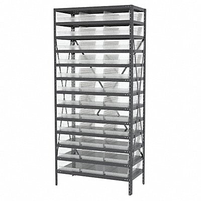 AKRO-MILS AS1879178SC Bin Shelving 18inx79inx36in Clear