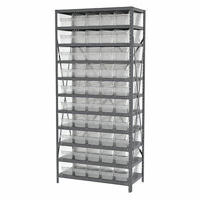 AKRO-MILS AS1879098SC Bin Shelving 18inx79inx36in Clear