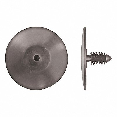 GRAINGER 1930PK Nylon Retainers Black Dome 3/4 L PK25
