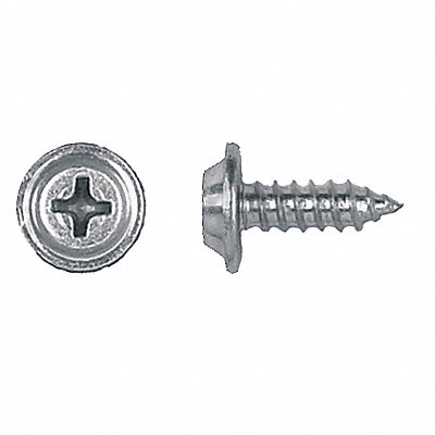 GRAINGER 5790PK Screw Size #8 Zinc 1/2 L PK100