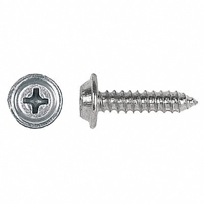 GRAINGER 1795PK Screw Size #8 Zinc 3/4 L PK100