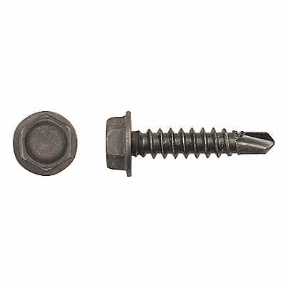 GRAINGER 12216PK Drill Screw Hex #8 Phosphate 3/4 L PK100