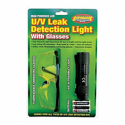 SUPERCOOL 27408 LED U/V Leak Detection Light 7 in Steel