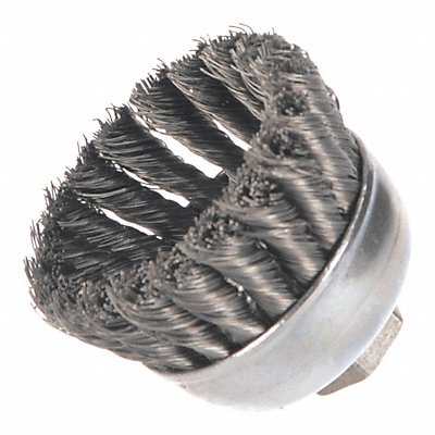 WEILER 90853 Single Row Cup Brush Threaded Arbor