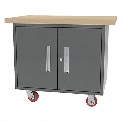 GREENE MANUFACTURING INC. MG200M Mobile Cab Bench Butcher Block 38 W 24 D