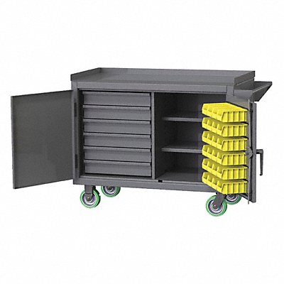 GREENE MANUFACTURING INC. EXM65036 Mobile Cabinet Bench Steel 36 W 24 D