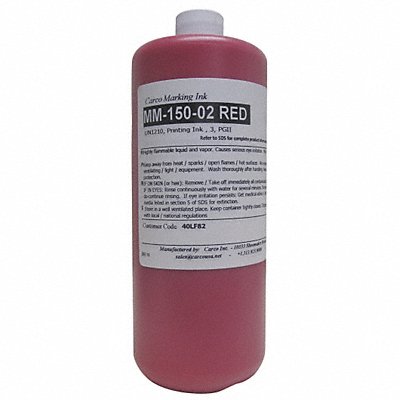 CARCO MM15002RED Marking Ink Pigment Red 30 to 60 sec