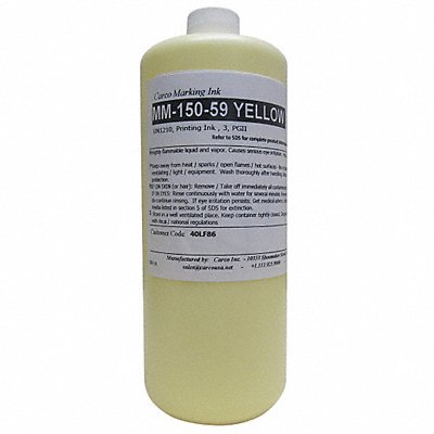 CARCO MM15059YELLOW Marking Ink Pigment Yellow 30 to 60 sec