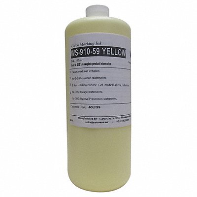 CARCO WS91059YELLOW Marking Ink Pigment Yellow 5 to 15 min