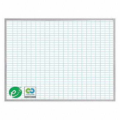MAGNA VISUAL PBFG26WH Magnetic Dry Erase Planner 48 in.