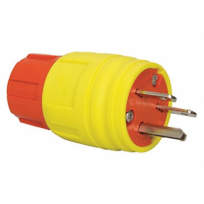 ERICSON 1514PW6PAM Watertight Strt Plg Yllw 15 A Stnd 6-15P
