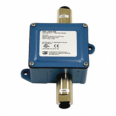 UNITED ELECTRIC J21K232 Differential Pressure Switch