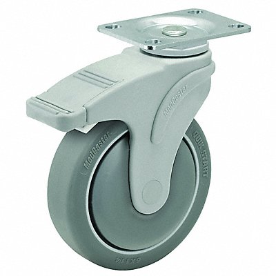 COLSON NG03QDP125TLTP01 Quiet-Roll Medical Plate Castor Swivel