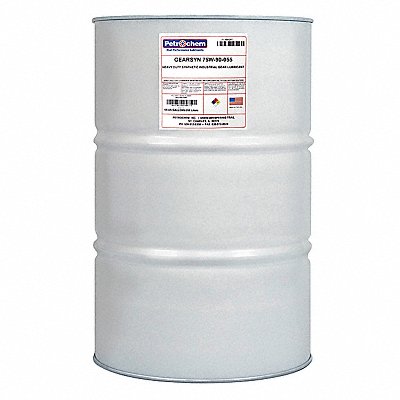 PETROCHEM GEARSYN75W90055 Heavy Duty Gear Lubricant 55 gal