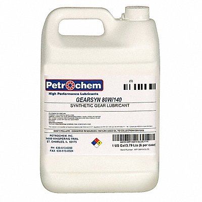 PETROCHEM GEARSYN80W140001 Gear Lubricant GEARSYN Jug 1 gal