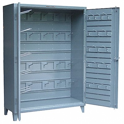 STRONG HOLD 565BB240WHOOKS Storage Cabinet Drk Gry 84 x60 x24 Steel