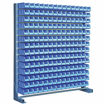 STRONG HOLD 51051BR2101S BinRailFlrRck 14inx75inx70in Load Capacity 150lb