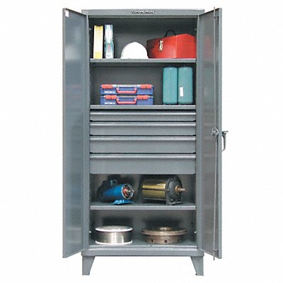 STRONG HOLD 362434DB Storage Cabinet Leg Dark Grey 78 x 36 x 24