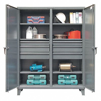 STRONG HOLD 56DS2466DB Storage Cabinet Leg Dark Grey 78 x 60 x 24