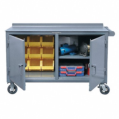 STRONG HOLD 527DSBBS301CA Mobile Cabinet Bench Steel 60 W 30 D
