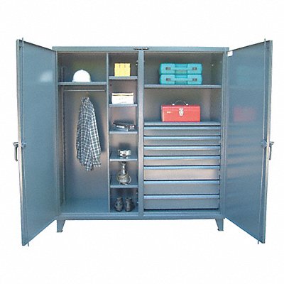 STRONG HOLD 66DSW2477DB Storage Cabinet Legs Dark Grey 78 x x 24