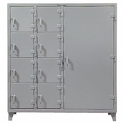 STRONG HOLD 6612DS4TMT244 Locker 1x3Locker DrkGry 78 x72 x24 Assm