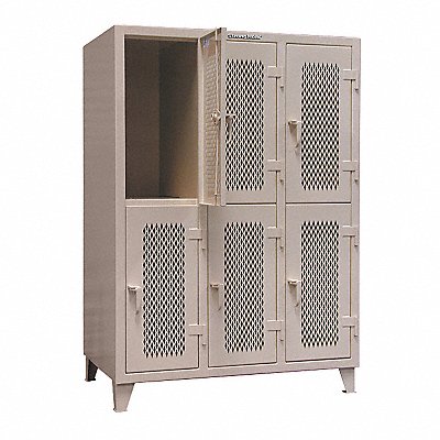 STRONG HOLD 47634V2TPL Locker 2x3Locker Drk Gry 78 x54 x34 Assm
