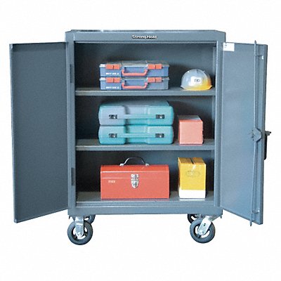 STRONG HOLD 33202CA Storage Cabinet 44 x36 x20 DrkGry 2Shlv