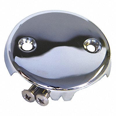 KISSLER 427132 Overflow Face Plate 1/2 in H Silver